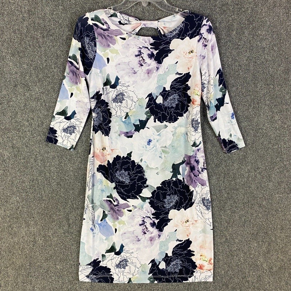 A Pea In‎ The Pod Maternity Dress Women's Small Floral Polyester Blend Adults S